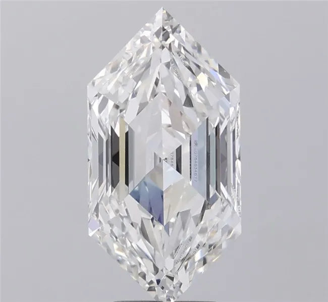 4.07ct Hexagonal Lab Grown Diamond (Colour F, Clarity VVS2, IGI Certified)