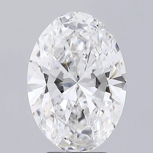 4.10ct Oval Lab Grown Diamond (Colour E, Clarity VS1, IGI Certified)