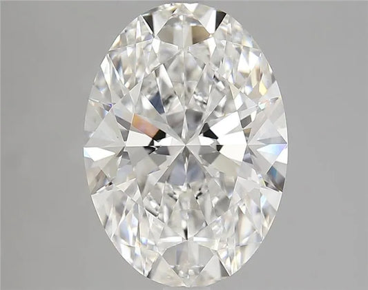 4.10ct Oval Lab Grown Diamond (Colour F, Clarity VVS2, Cut EX, IGI Certified)