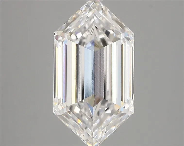 4.40ct Hexagonal Lab Grown Diamond (Colour D, Clarity VVS2, IGI Certified)