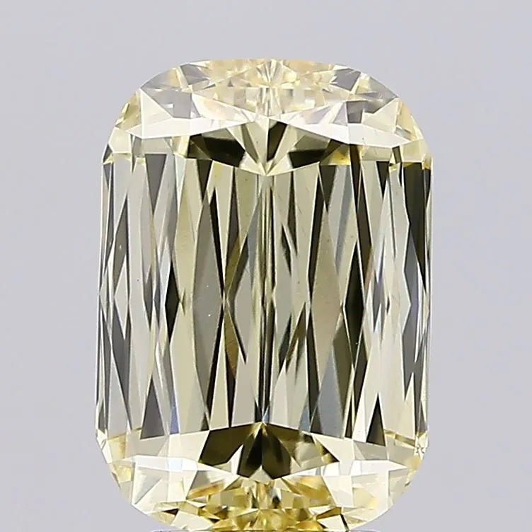 4.50ct Cushion modified Lab Grown Diamond (Colour Fancy Yellow, Clarity VS1, IGI Certified)