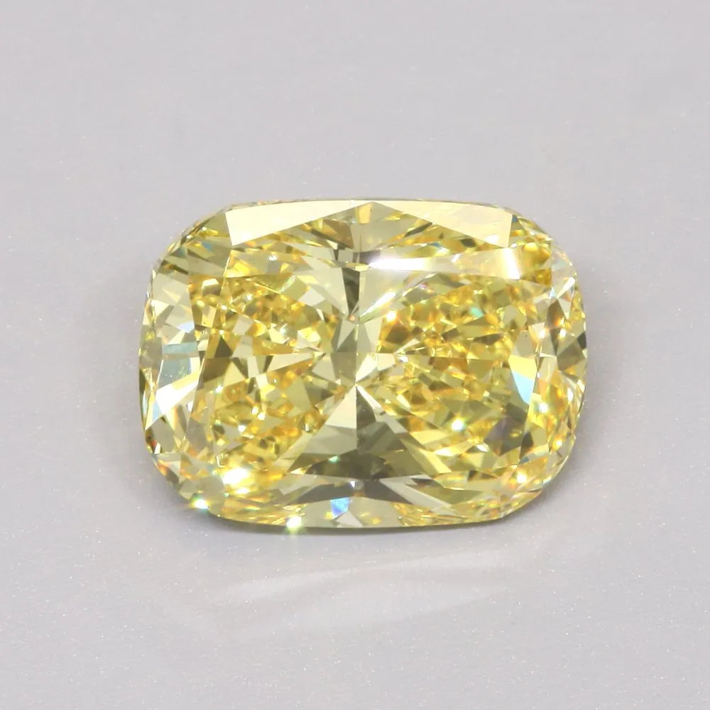 4.67ct Cushion modified Lab Grown Diamond (Colour Fancy Intense Yellow, Clarity VS1, IGI Certified)