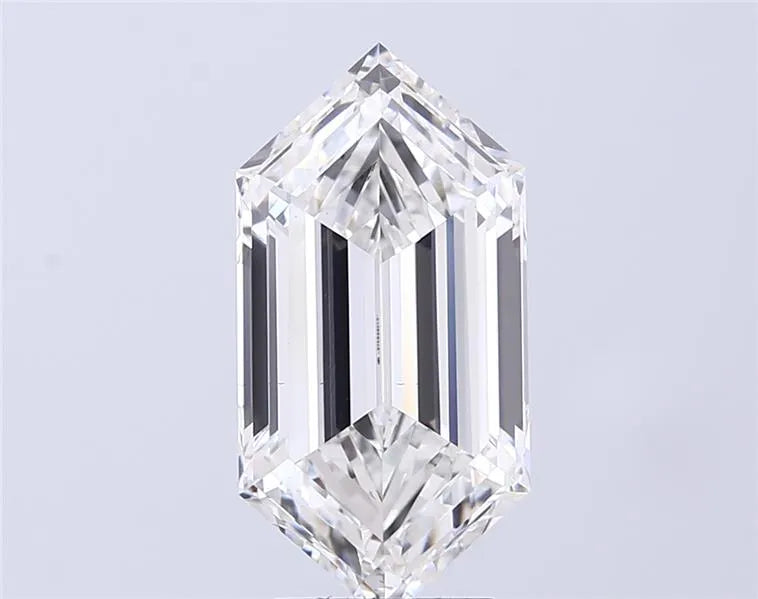 5.01ct Hexagonal Lab Grown Diamond (Colour F, Clarity VS2, IGI Certified)