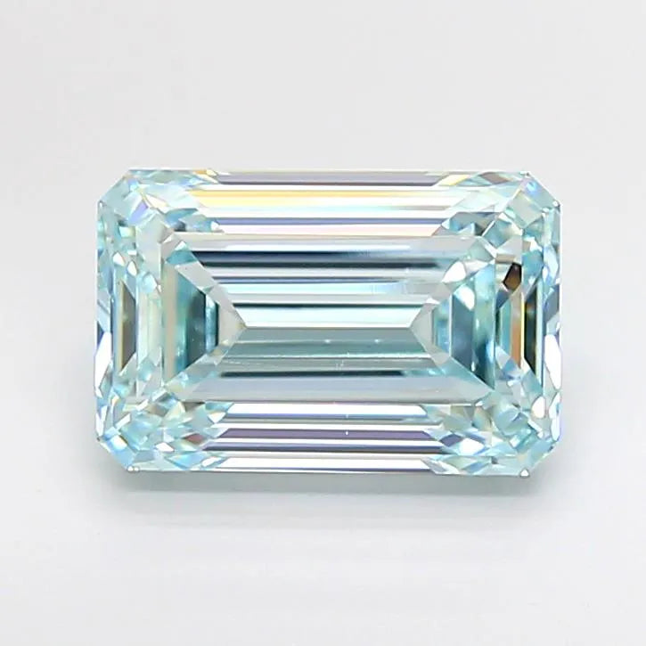 5.02ct Emerald Lab Grown Diamond (Colour Fancy Intense Blueish Green, Clarity VS1, IGI Certified)