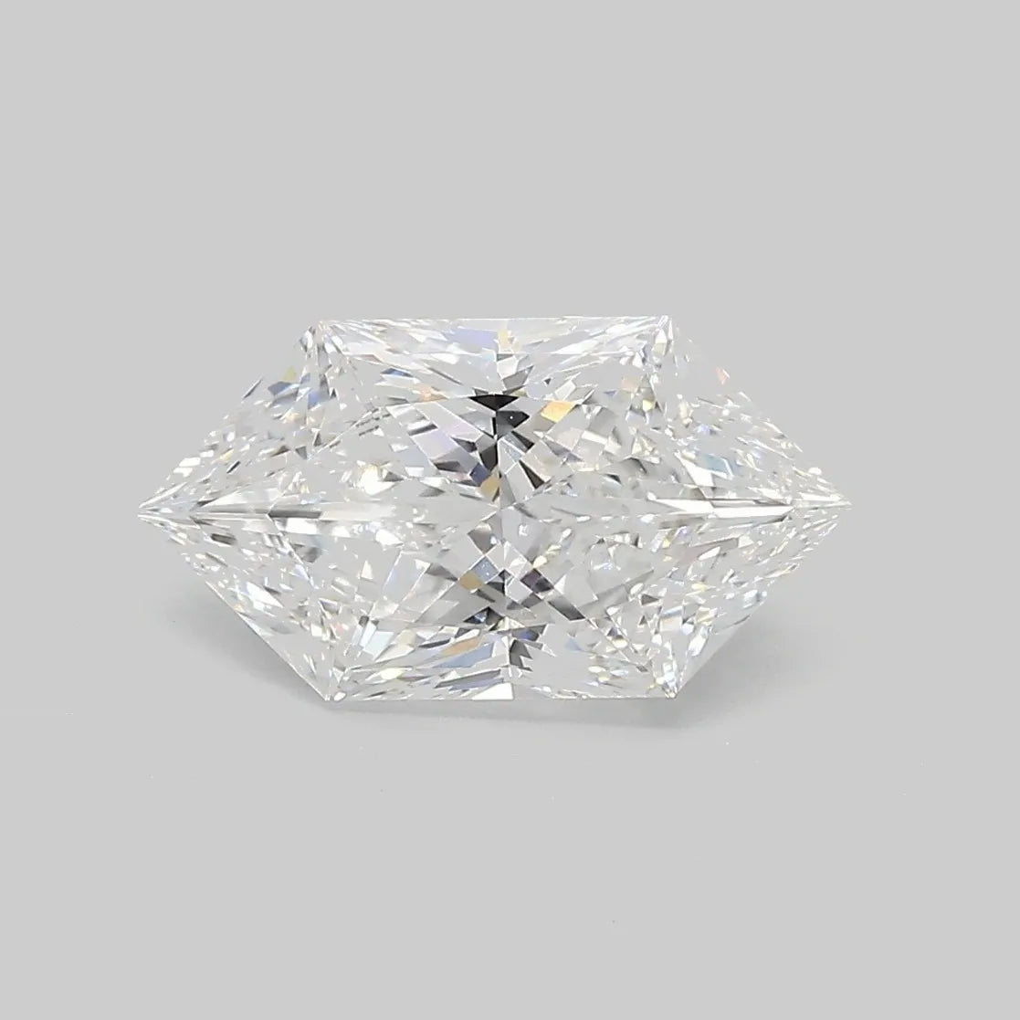 5.02ct Hexagonal Lab Grown Diamond (Colour E, Clarity VVS2, IGI Certified)