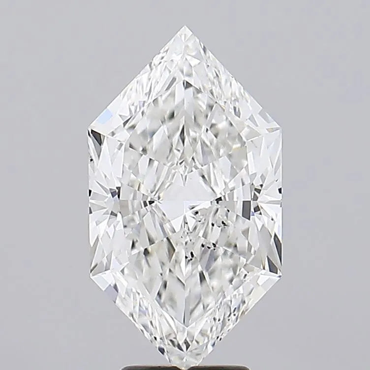 5.04ct Hexagonal Lab Grown Diamond (Colour E, Clarity SI1, IGI Certified)