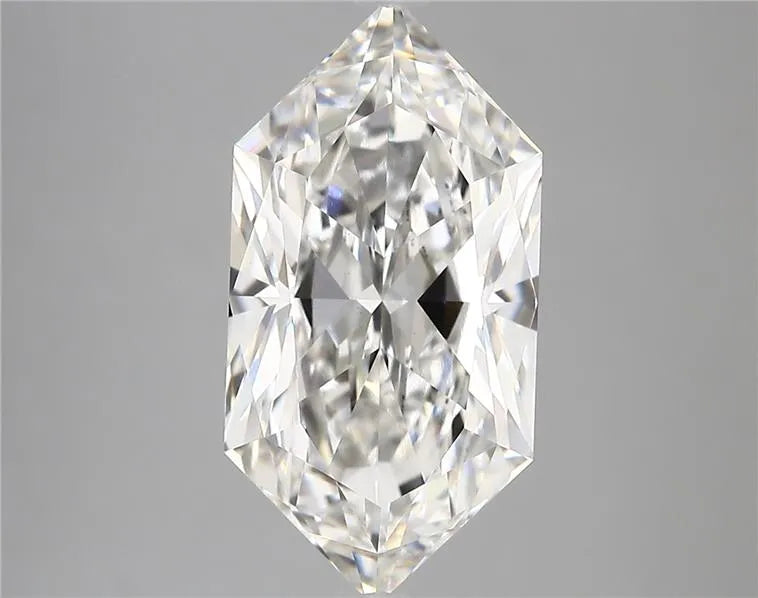 5.04ct Hexagonal Lab Grown Diamond (Colour F, Clarity VS1, IGI Certified)