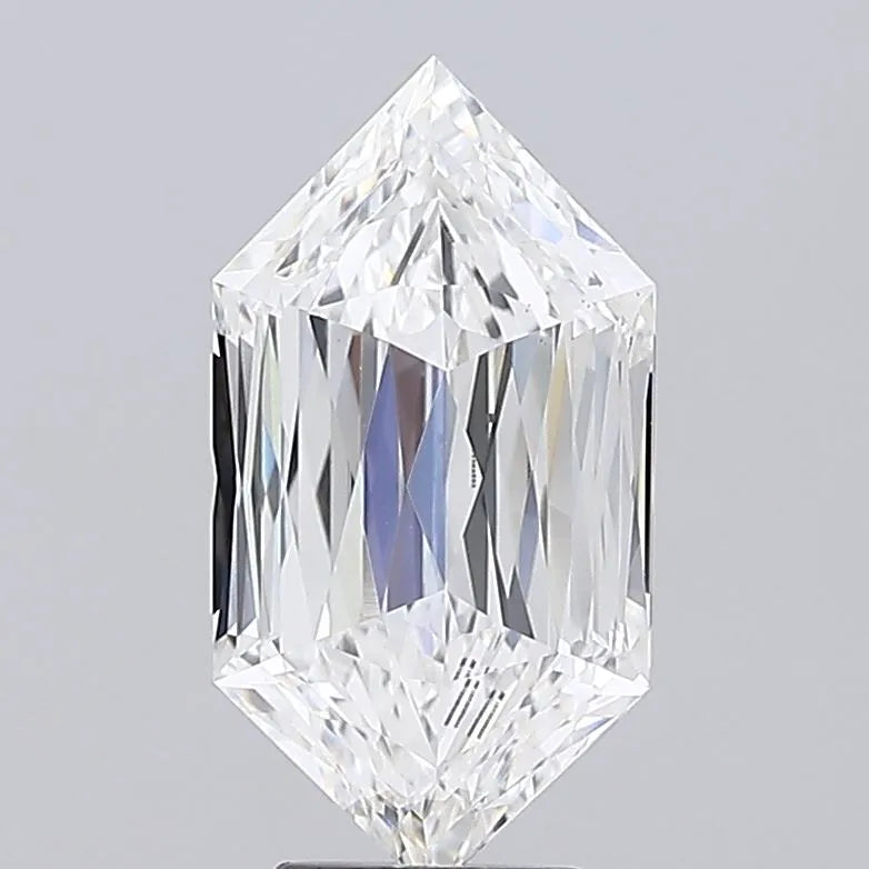 5.05ct Hexagonal Lab Grown Diamond (Colour F, Clarity VS1, IGI Certified)