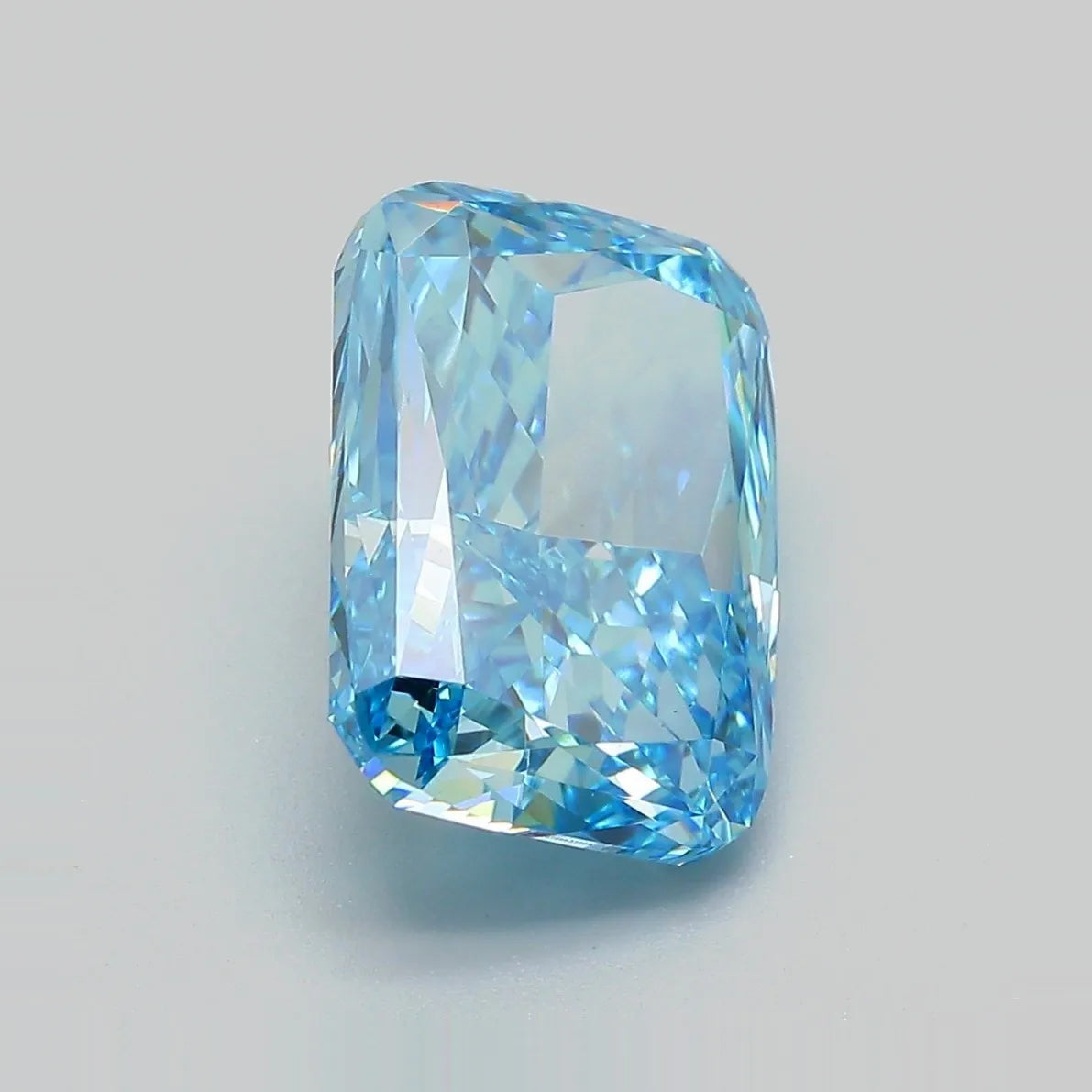 5.90ct Cushion modified Lab Grown Diamond (Colour Fancy Vivid Blue, Clarity VVS2, IGI Certified)