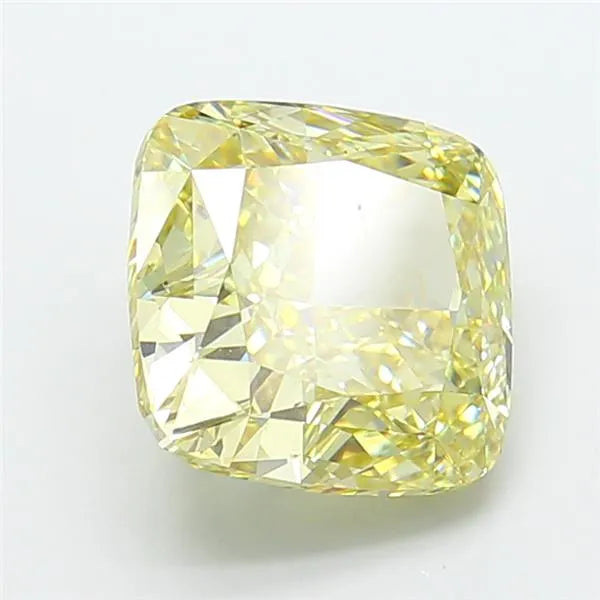6.09ct Cushion modified Lab Grown Diamond (Colour Fancy Yellow, Clarity VS1, IGI Certified)