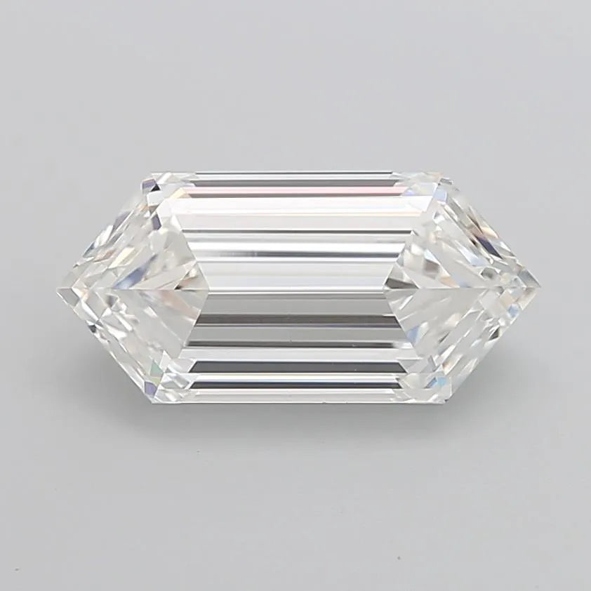 6.72ct Hexagonal Lab Grown Diamond (Colour E, Clarity VS1, IGI Certified)