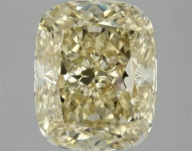3.10ct Cushion modified Lab Grown Diamond (Colour Fancy Intense Yellow, Clarity VS1, IGI Certified)