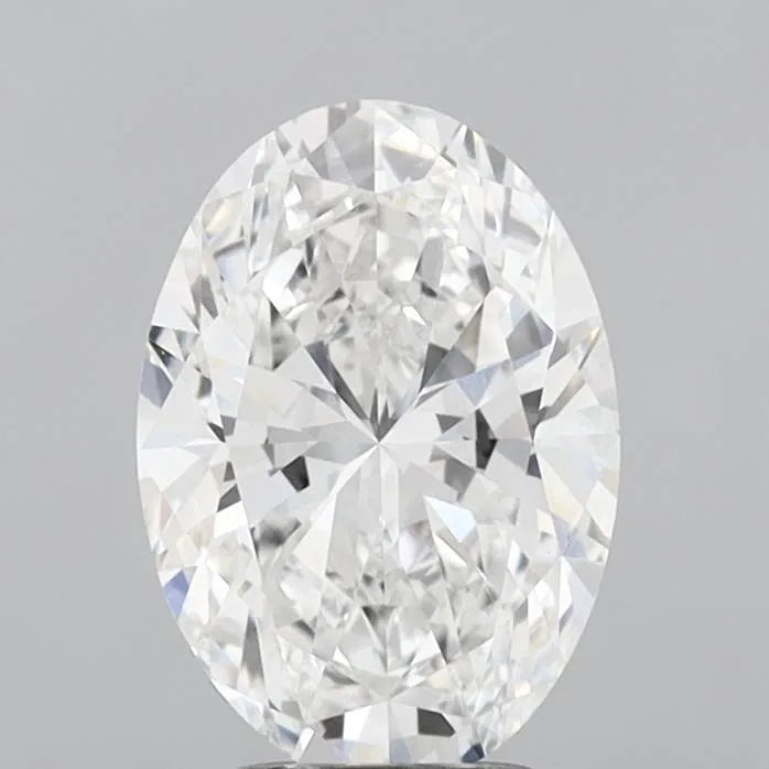3.01ct Oval Lab Grown Diamond (Colour E, Clarity VVS2, IGI Certified)