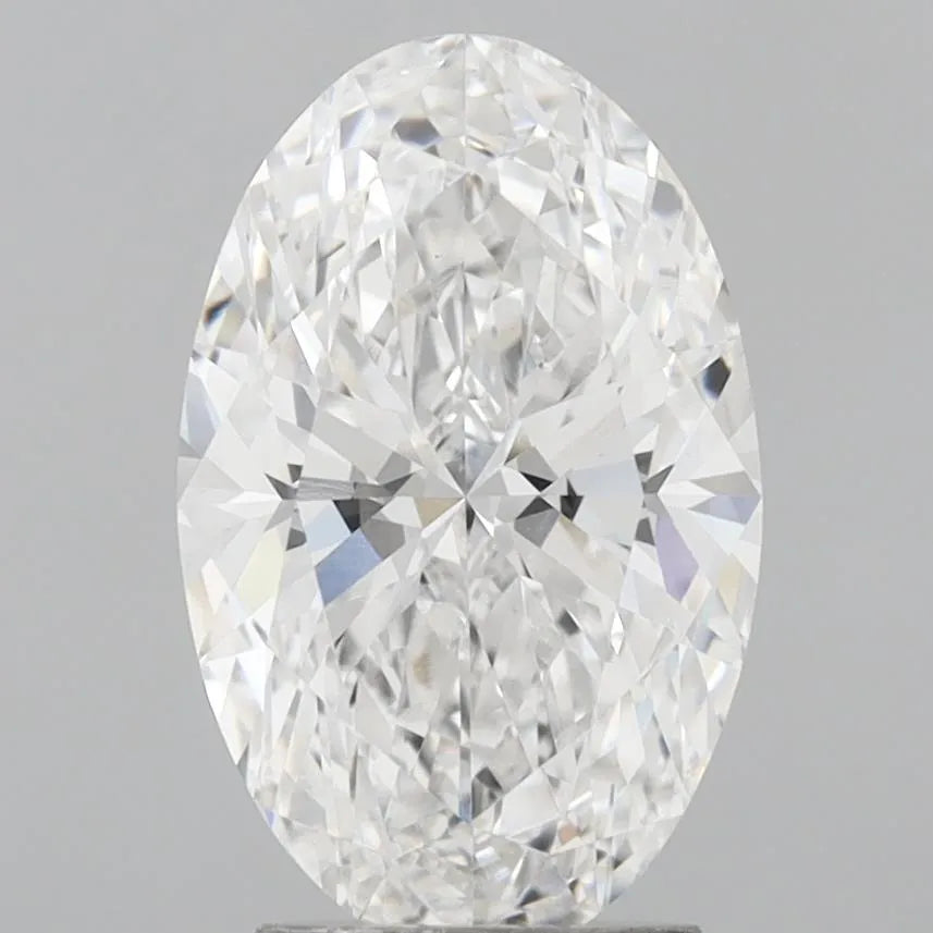 3.08ct Oval Lab Grown Diamond (Colour D, Clarity VVS2, IGI Certified)
