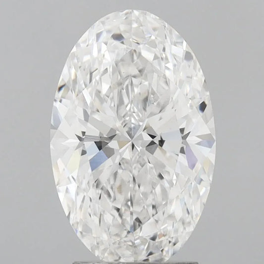 3.08ct Oval Lab Grown Diamond (Colour D, Clarity VVS2, IGI Certified)