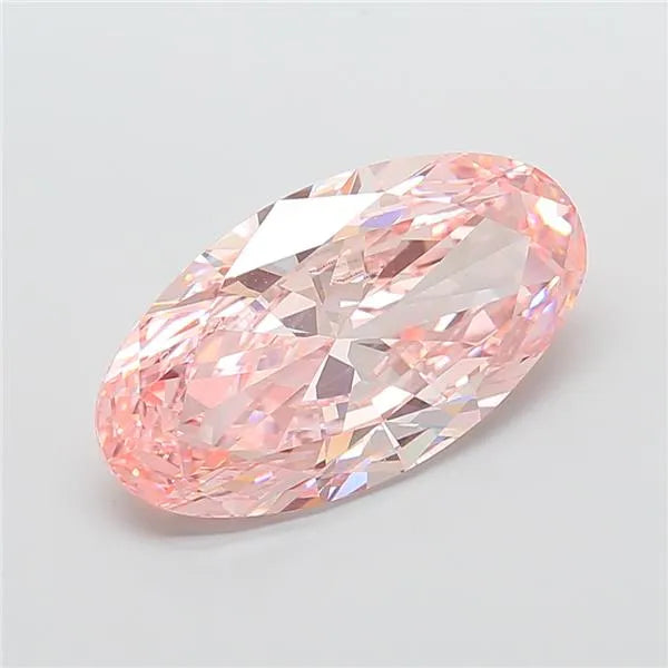 7.02ct Oval Lab Grown Diamond (Colour Fancy Intense Pink, Clarity VS1, IGI Certified)