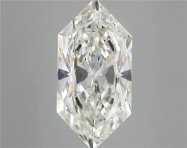 7.08ct Hexagonal Lab Grown Diamond (Colour G, Clarity VS2, IGI Certified)