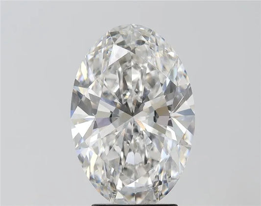 5.01ct Oval Lab Grown Diamond (Colour G, Clarity VS2, IGI Certified)
