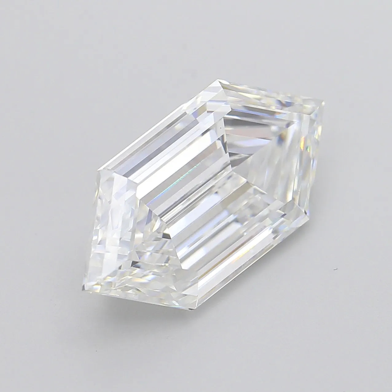 8.07ct Hexagonal Lab Grown Diamond (Colour E, Clarity VVS2, IGI Certified)