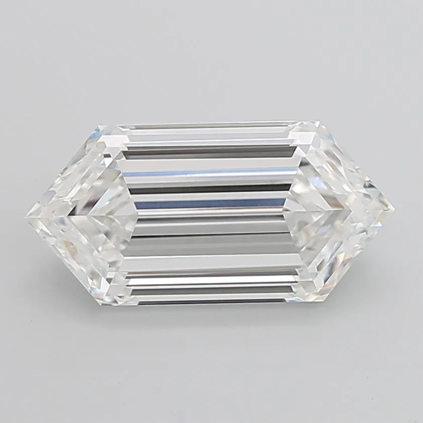 8.83ct Hexagonal Lab Grown Diamond (Colour F, Clarity VS1, IGI Certified)