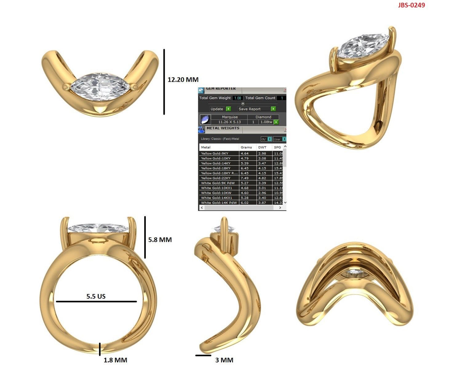 Custom Ring Order - Paola