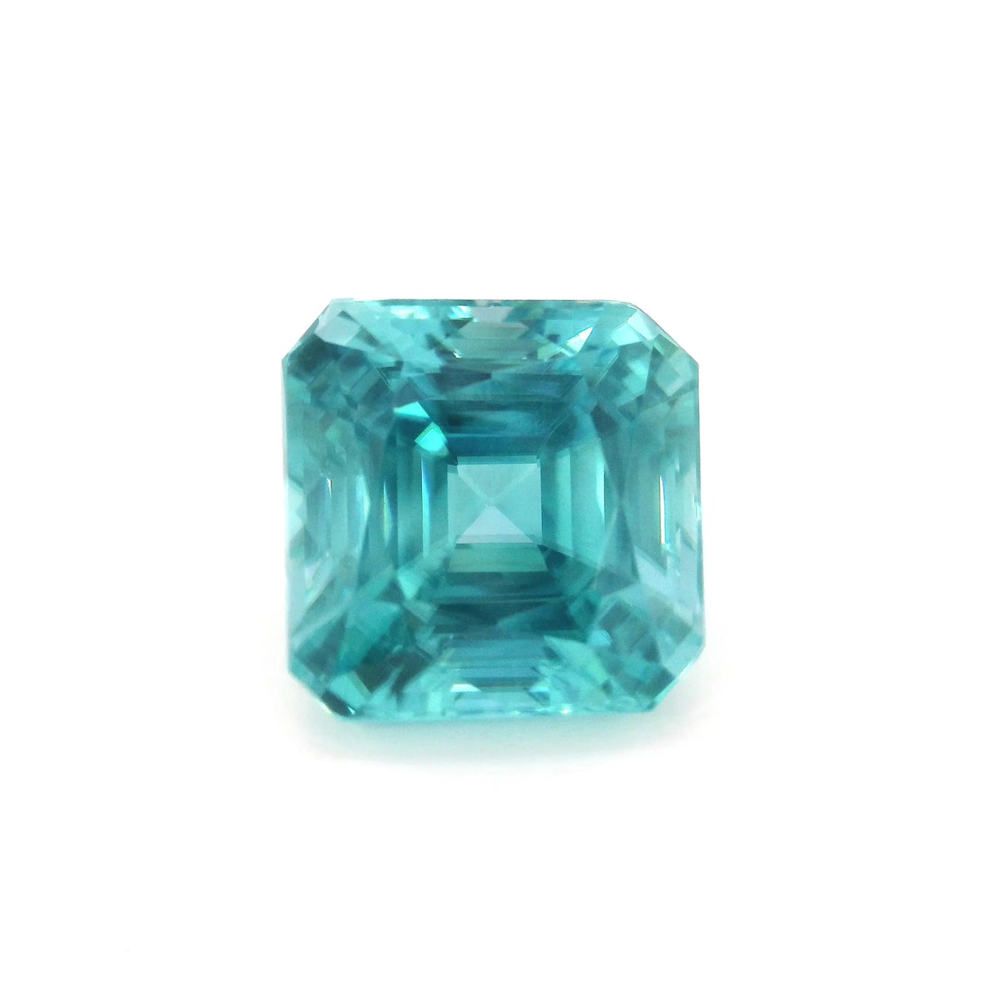 9.04ct Octagonal Natural Zircon (Colour Green, Clarity Eye Clean, Cut Faceted)