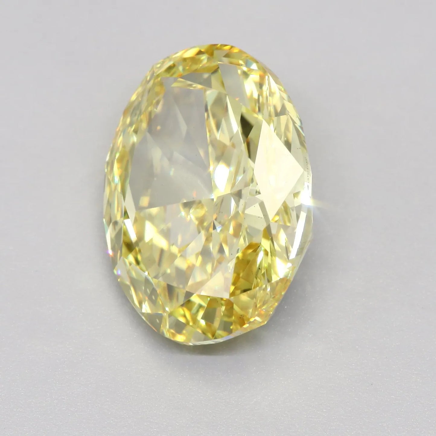 9.07ct Oval Lab Grown Diamond (Colour Fancy Vivid Yellow, Clarity VS1, IGI Certified)