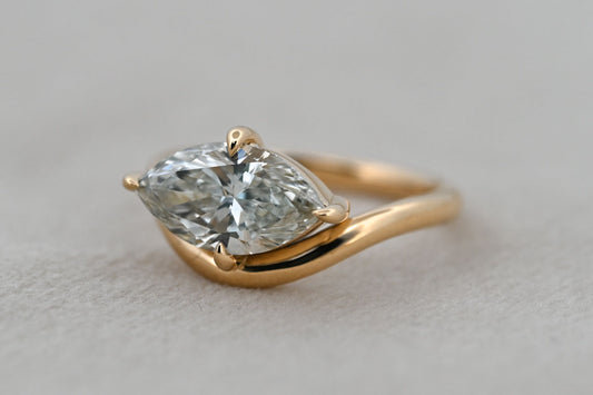 The Hannah - Striking 1ct Lab Grown Marquise Diamond Engagement Ring