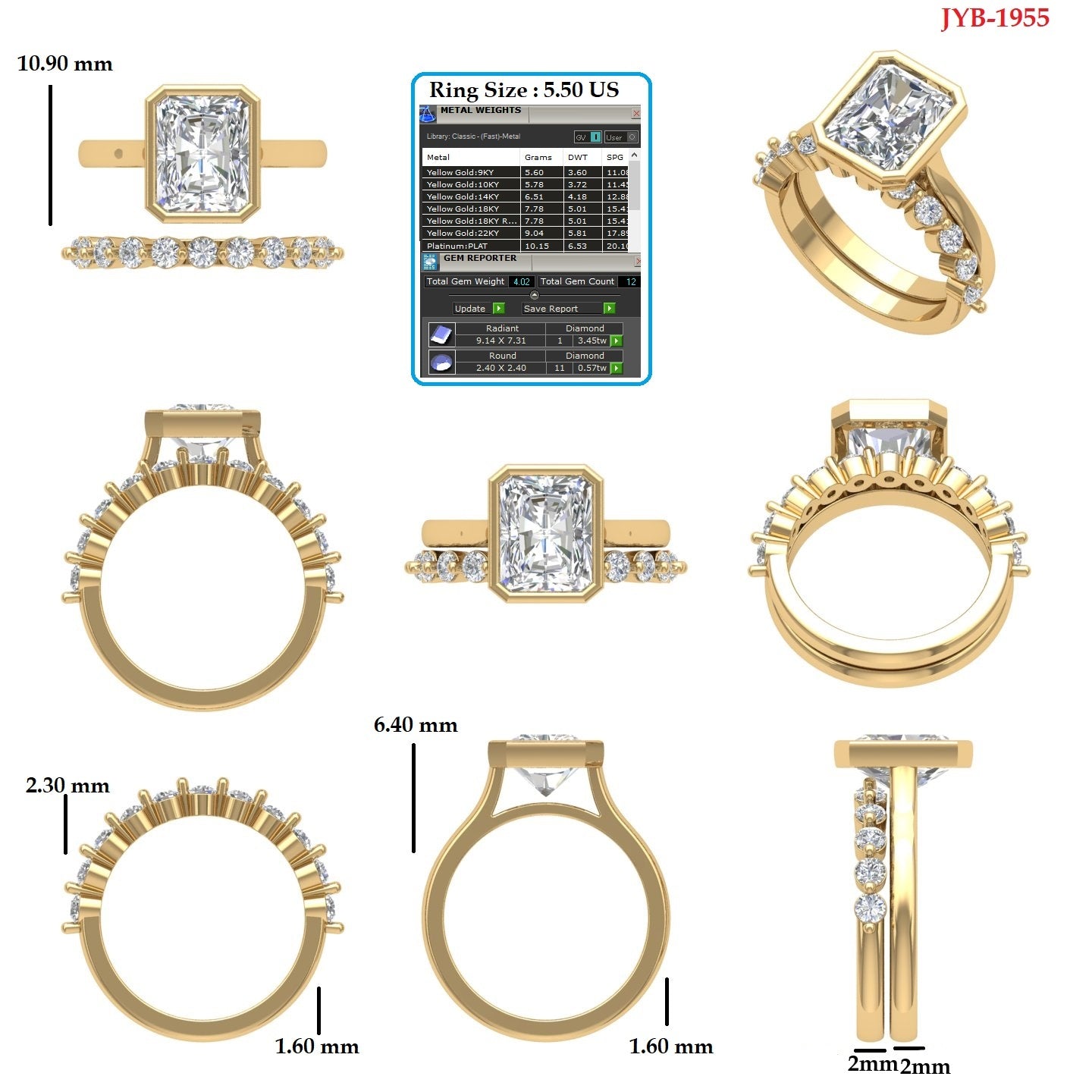 Custom Ring Order -Kevin/Savannah