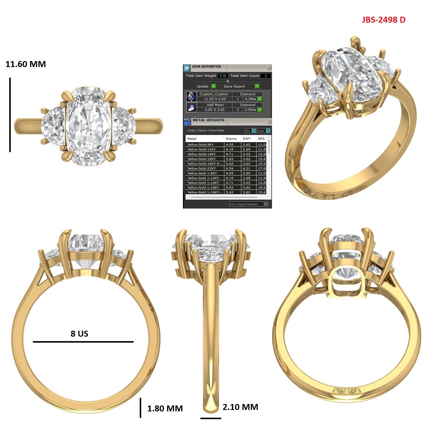 Custom Ring Order - Jasmine Old mine