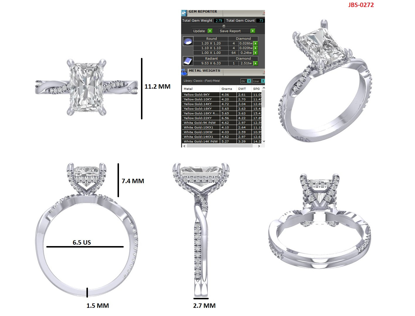 Custom Ring Order - Paris/Kadyn