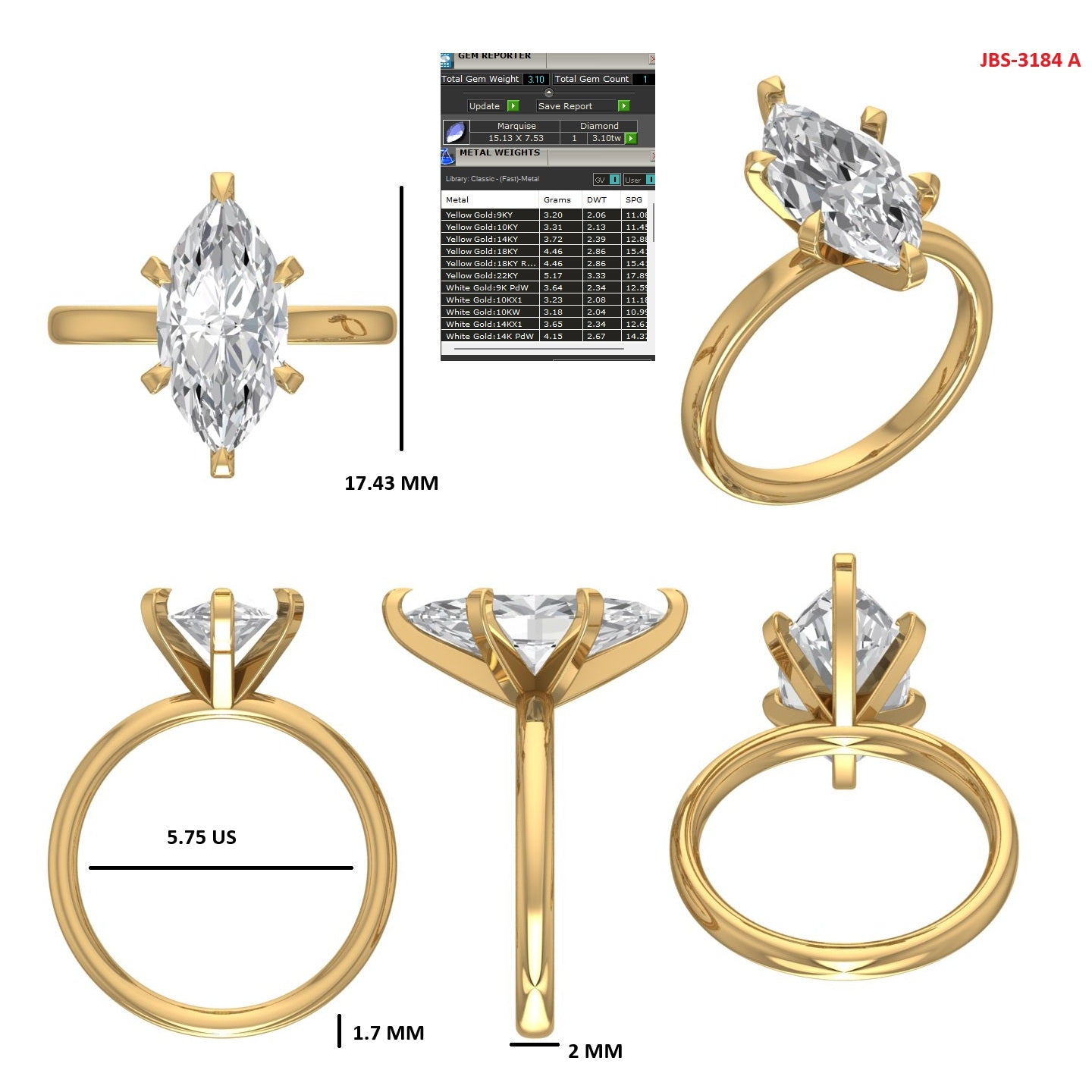 Custom Ring Order - Roman