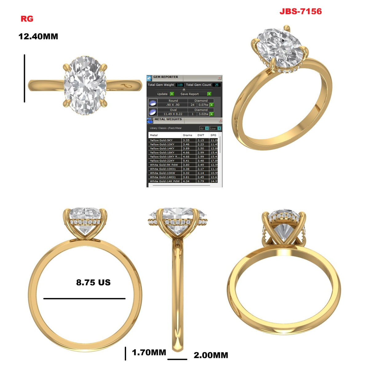 Custom engagement ring Philip King