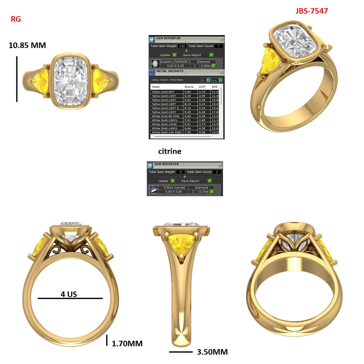Custom Ring Order Salina engagement ring