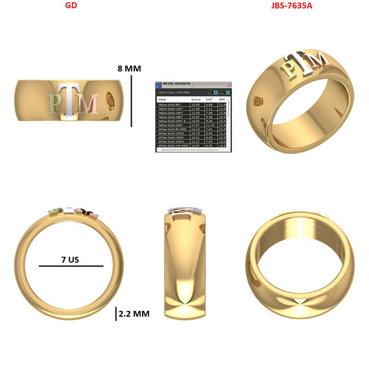 Custom Ring Order Morine two bands
