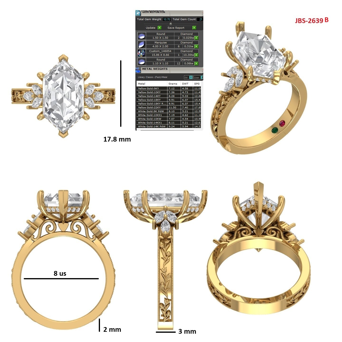 Custom Ring Order - Josh DM