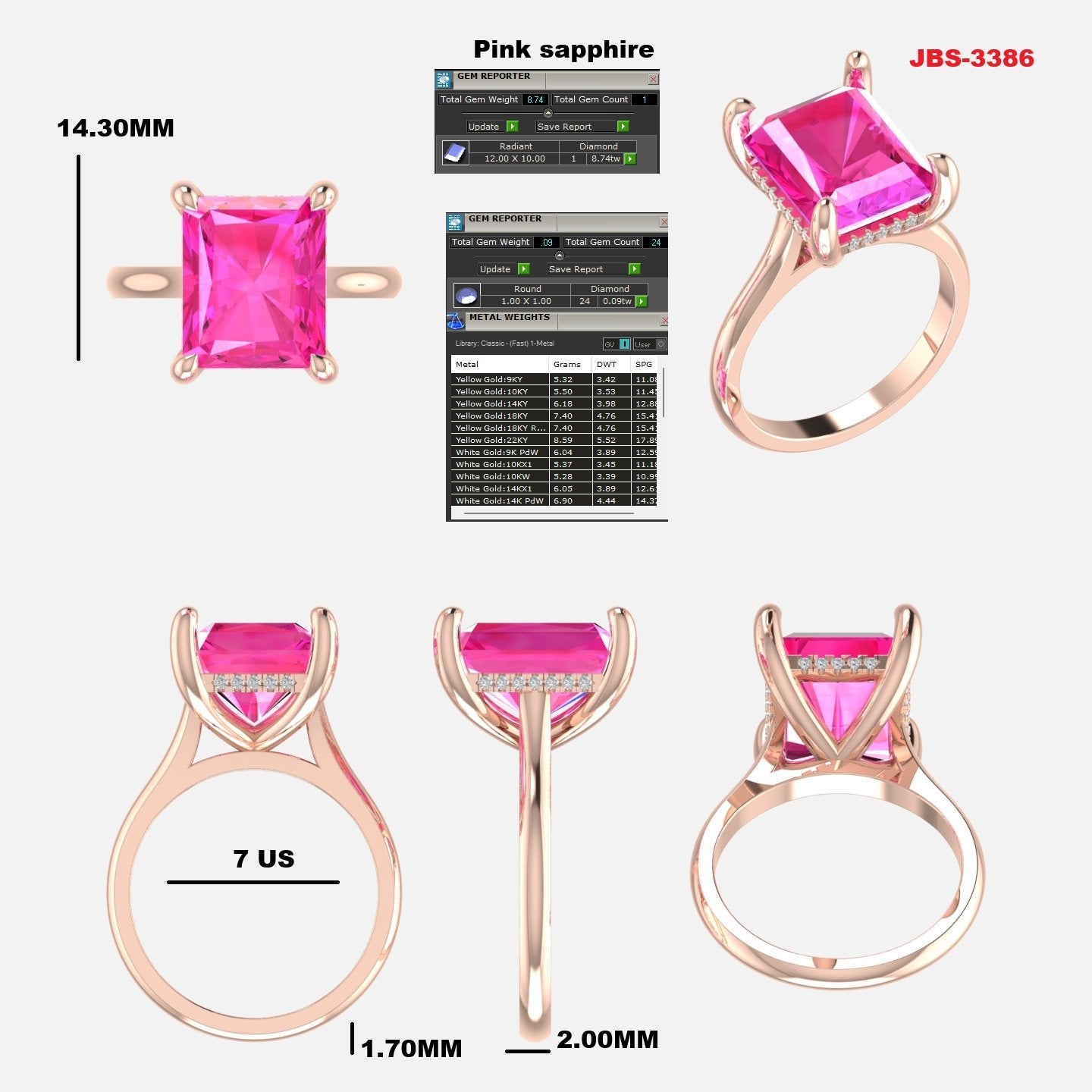 Custom Ring Order -Megan sapphire