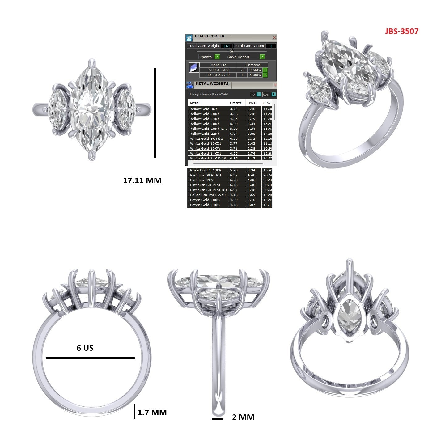 Custom Ring Order -Ana marquise