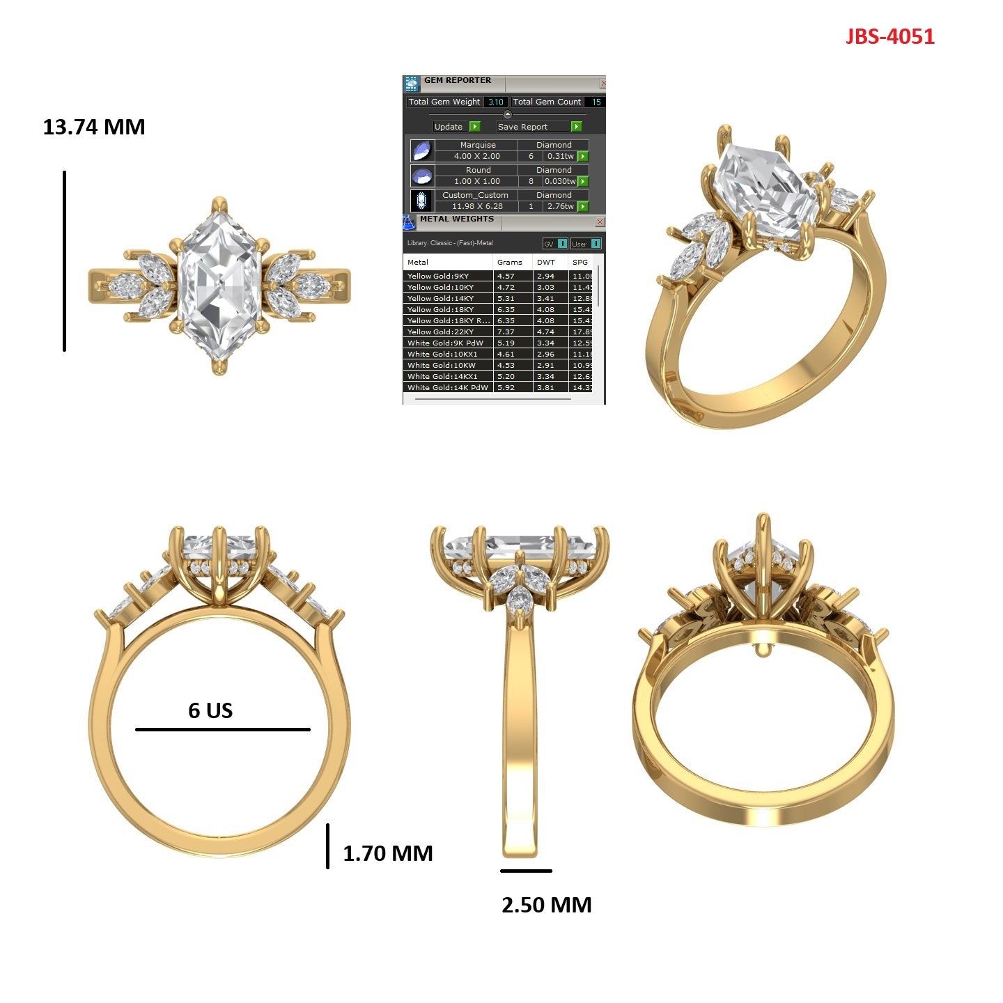Custom Ring Order -Matthew G