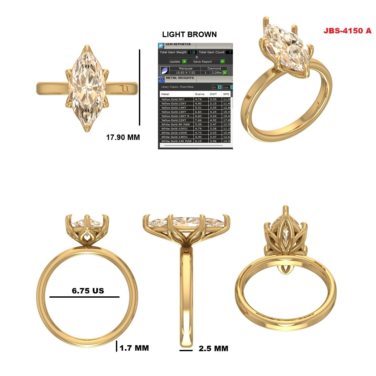 Custom Ring Order -Wesley