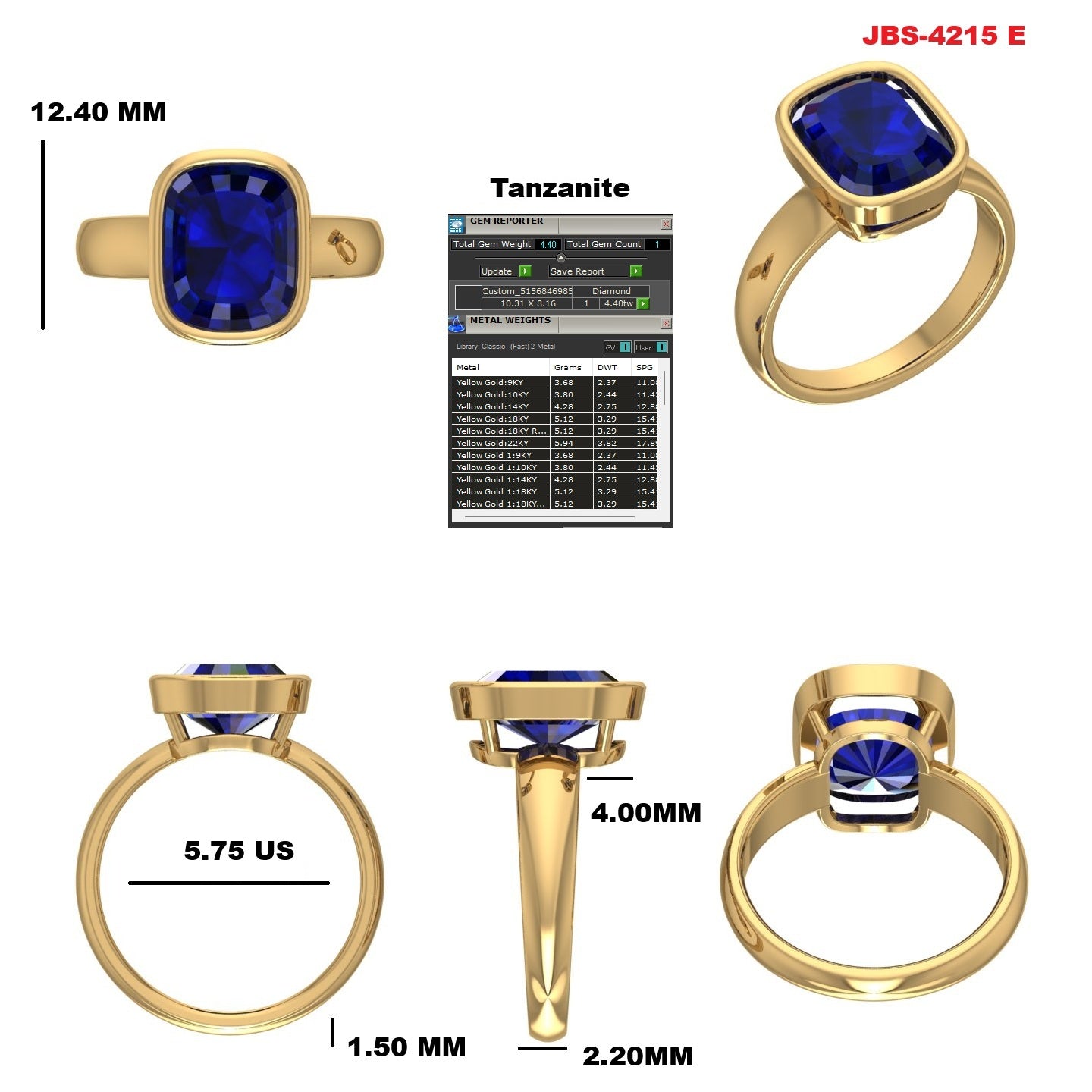 Custom Ring Order Judy tanzanite
