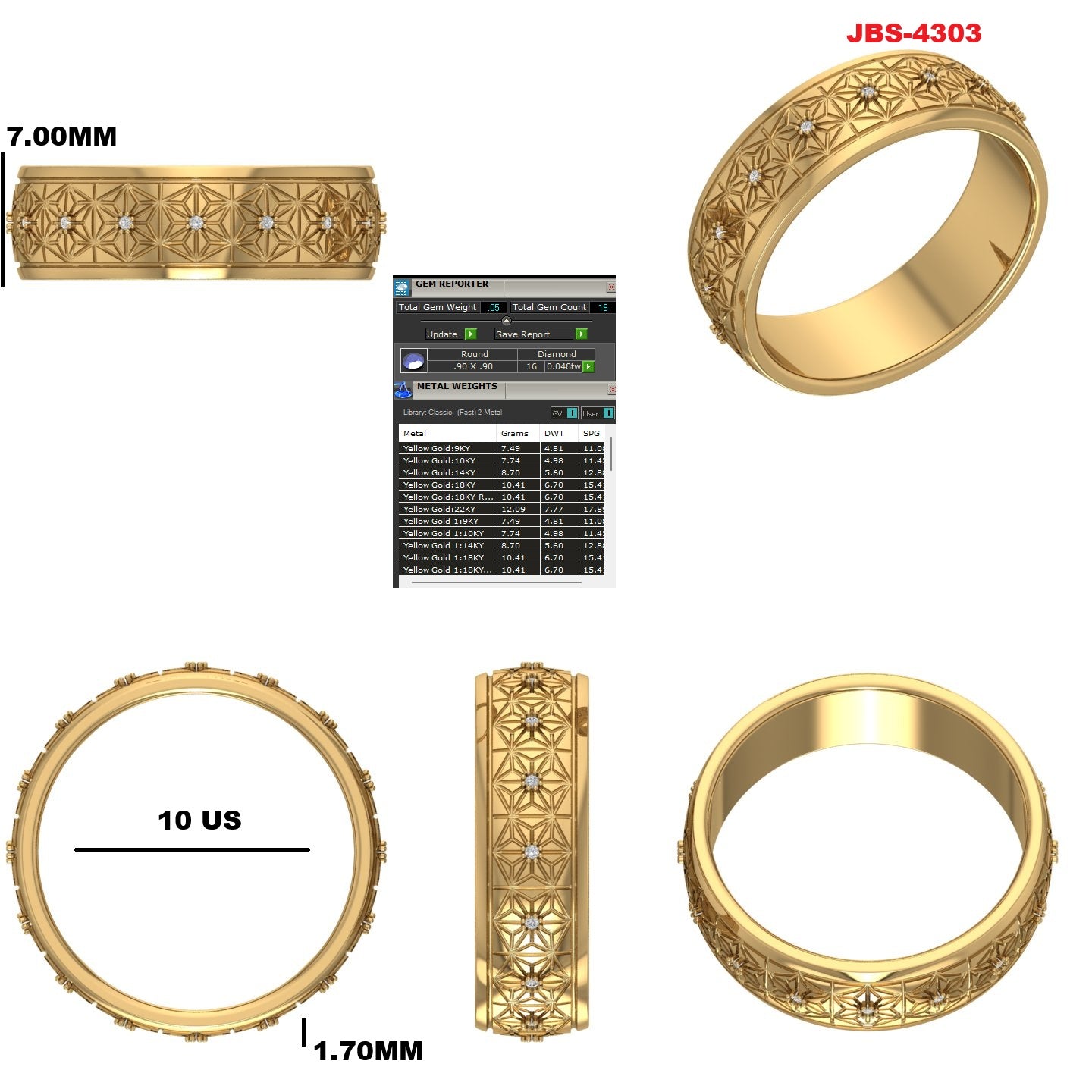 Custom Ring Order - Taylor men’s band