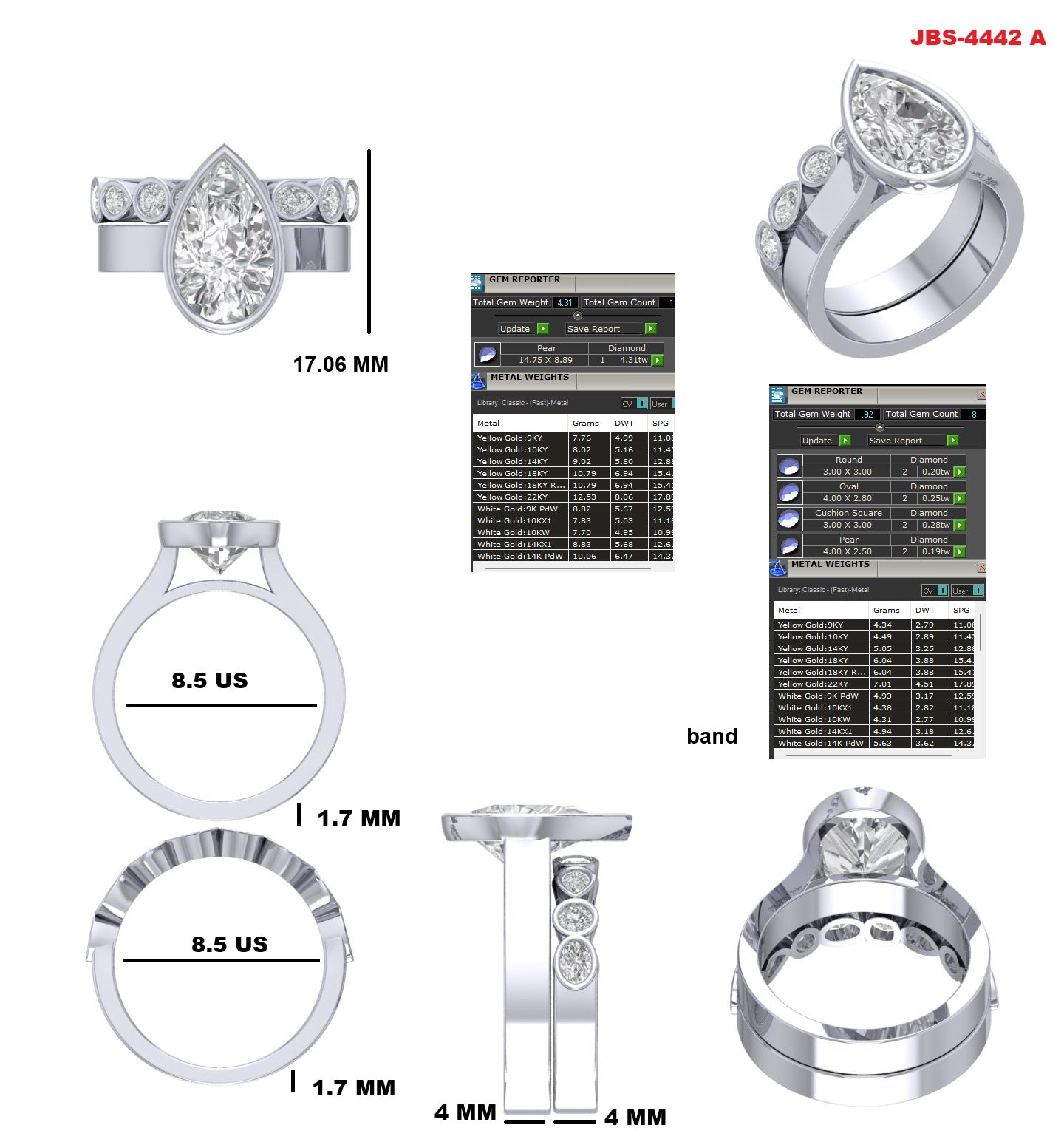 Custom Ring Order Michele engagement ring