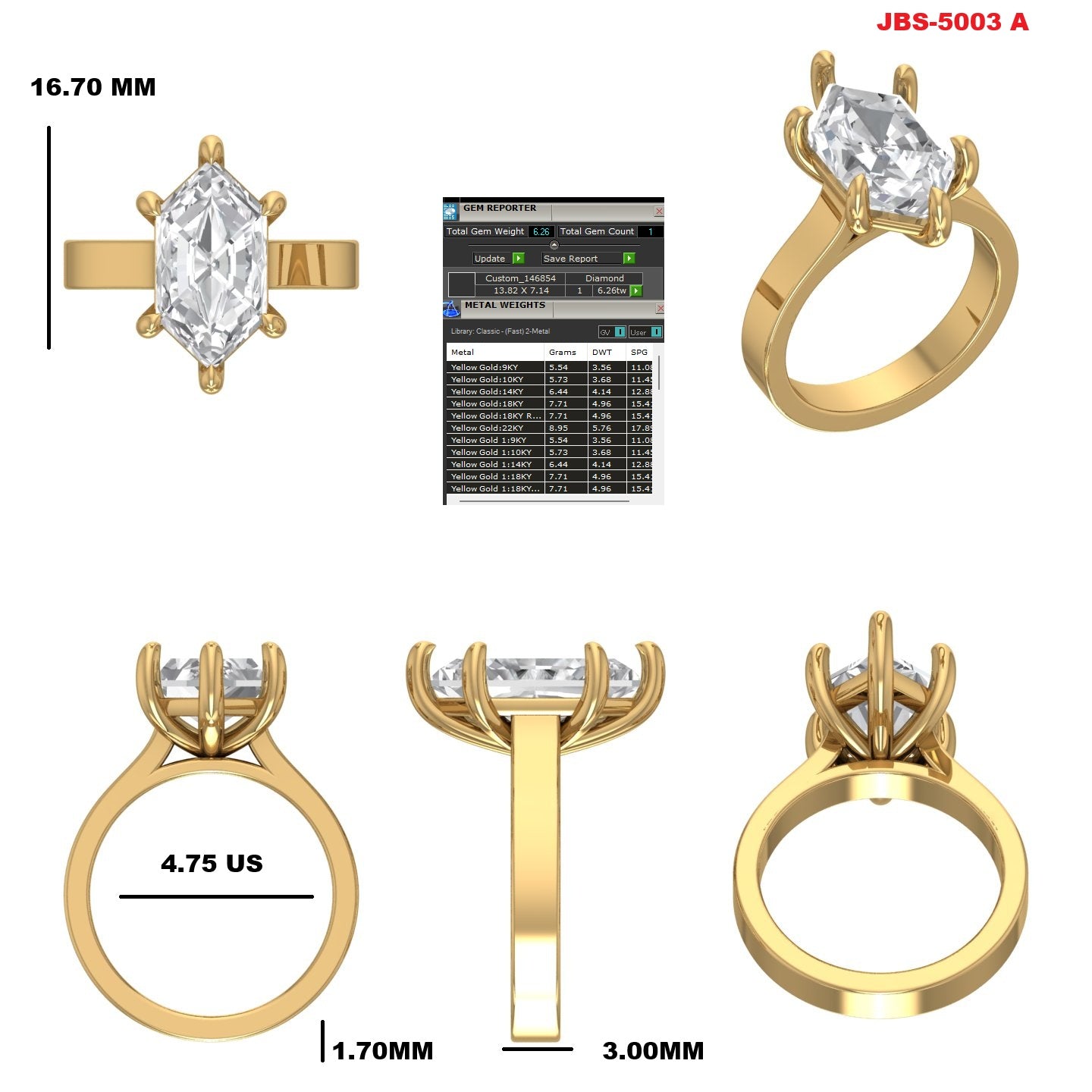 Custom Ring Order - Thomas Dutch marquise