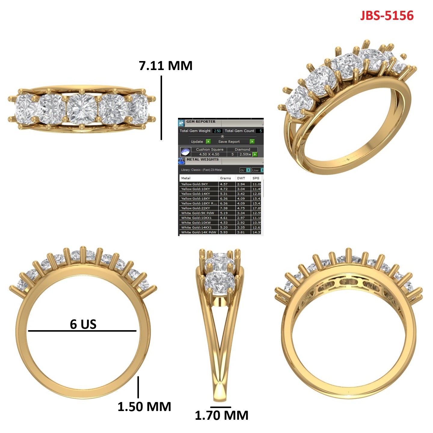 Custom Ring Order - Ana Shannon band
