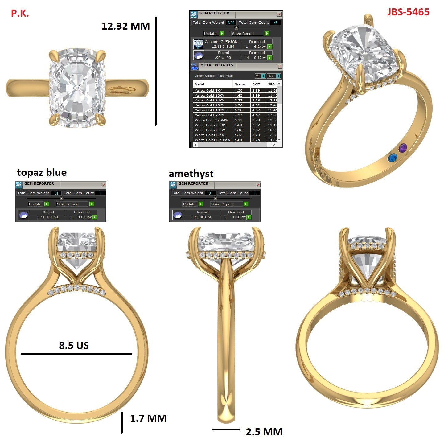 Custom Ring Order Paige