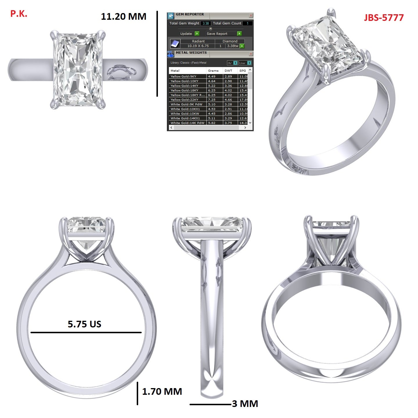 Custom Ring Order Bryce D