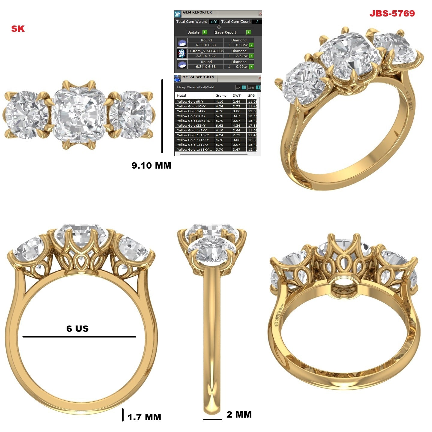 Custom Ring Order Ana Jasmine ring