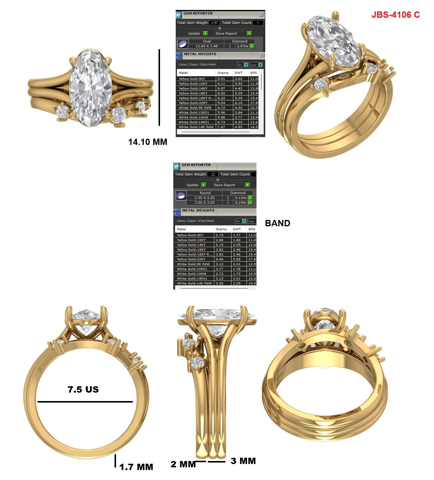 Custom Ring Order - Hugo wedding band