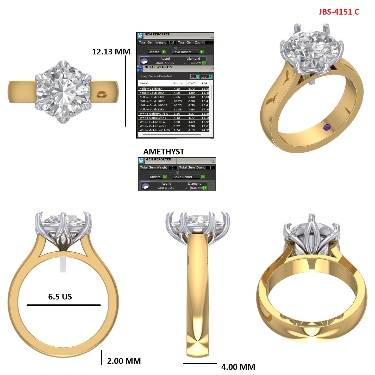 Custom Ring Order -Melissa Portuguese cut